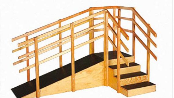 Conoce la escalera con rampa